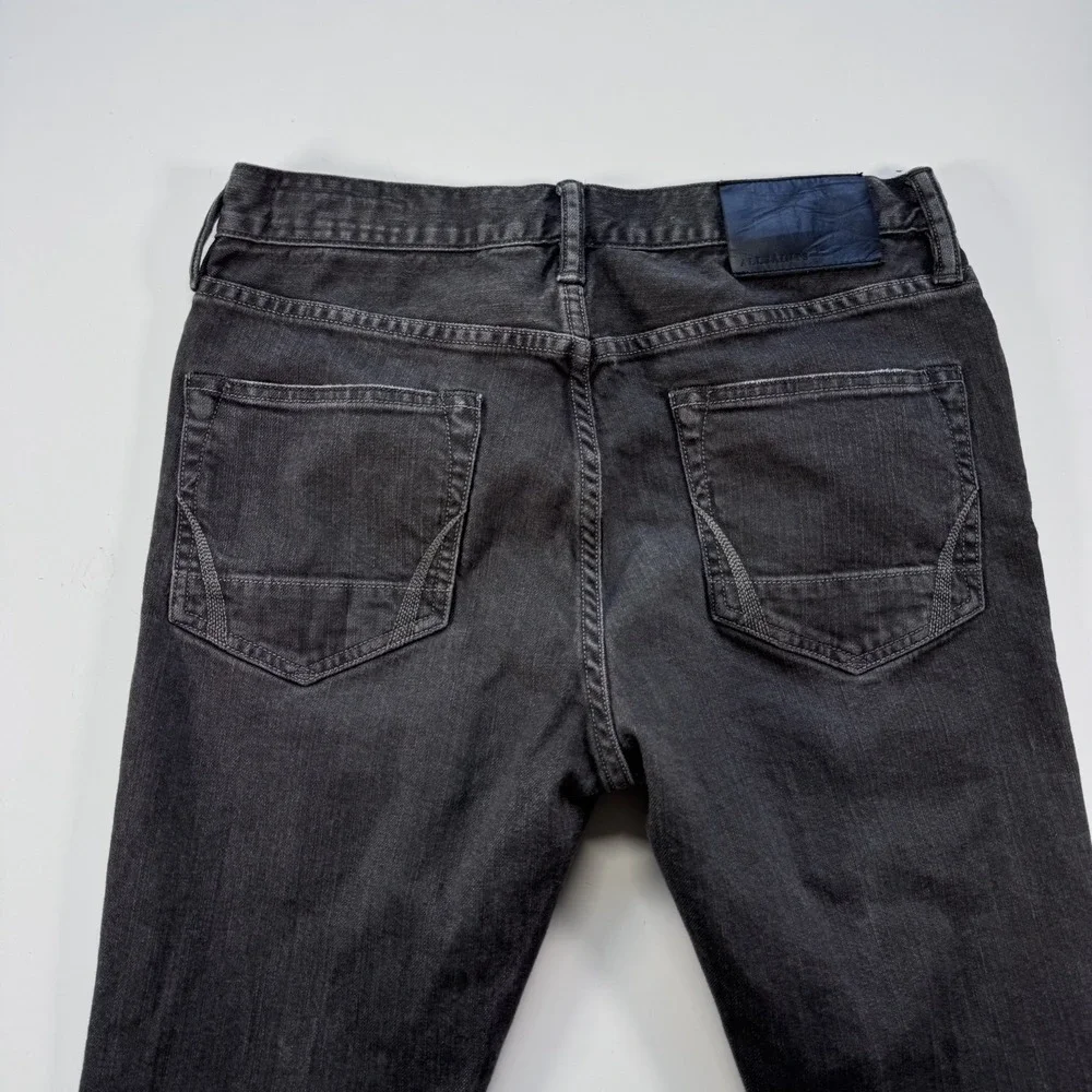 ALL SAINTS Jeans Denim Travolta Cigarette Button Fly Slim Skinny Mens 30x31 Gray